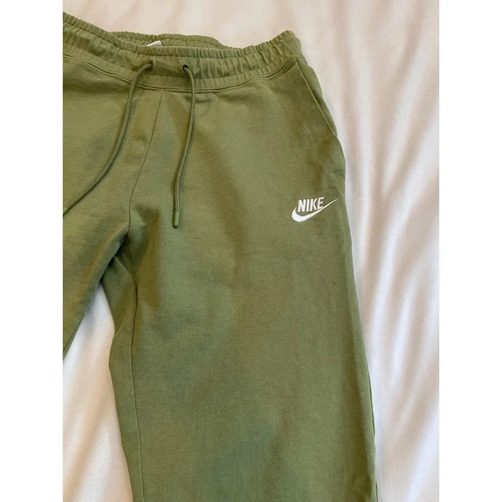 Nike Kids Sportswear Club Fleece Joggers Olive Green Sweatpants Size Small